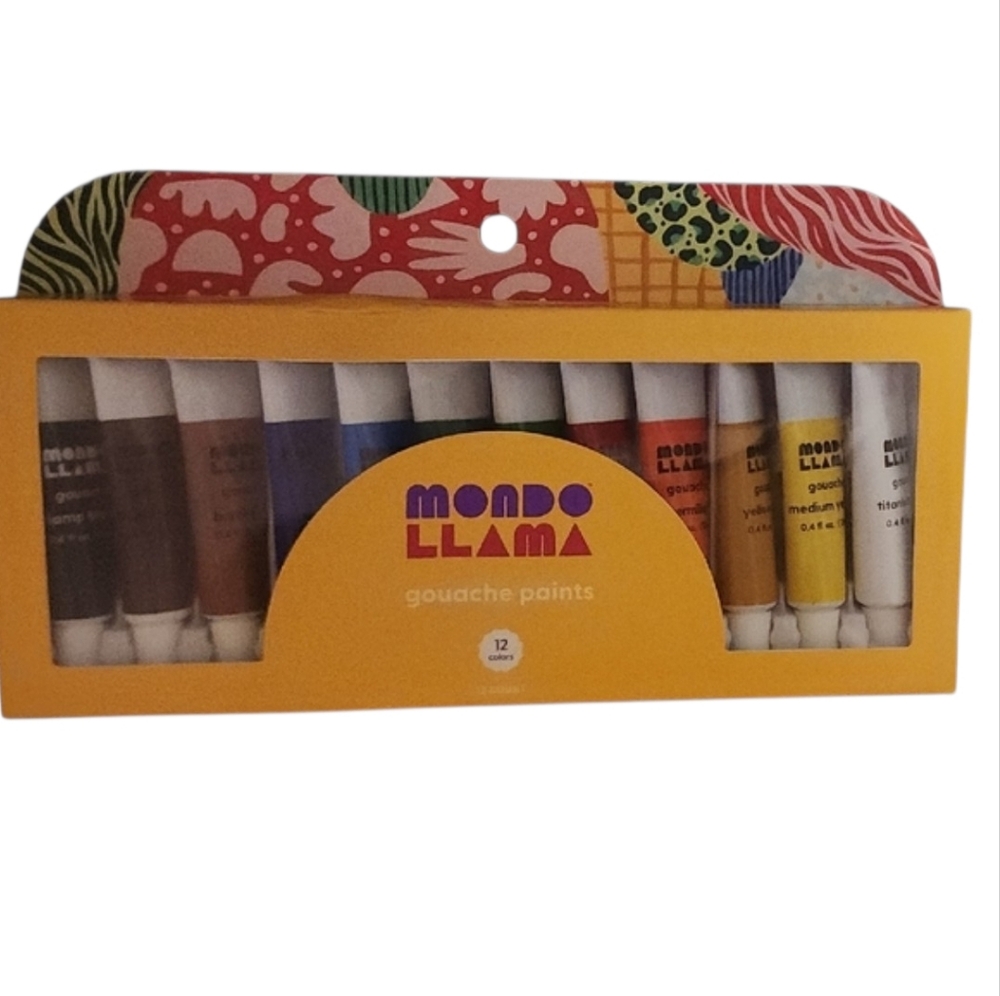 Mondo Llama Gouache 12 Color Paint Set
